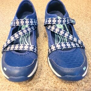 RYKA Stylish Blue WOMENS, tennis Shoes, With Velcro Strap, Size 7
